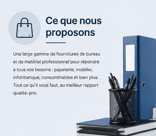 Ce que nous proposons