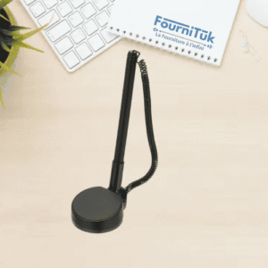 Stylo Comptoir Noir avec Socle et Chaînette