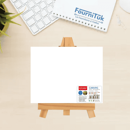 Toile avec Chevalet 18x26 cm – Toile en Coton 280g/m² sur Châssis Bois
