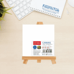 Toile avec Chevalet 10x10 cm – Toile en Coton 280g/m² sur Châssis Bois