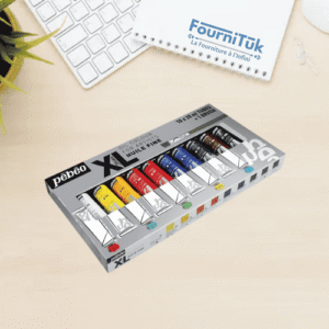 Kit Peinture à l'Huile Fine XL Pébéo – 10 Tubes de 20 ml + 1 Pinceau Offert