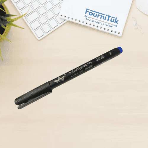 Stylo de Calligraphie Arabe LinePlus Color 2500 2 mm Bleu