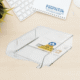 Panier à Courrier Transparent en Plastique
