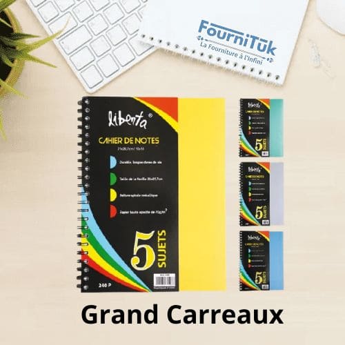 Cahier Grand Carreaux Universitaire A4