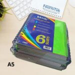 Registre Spirale A5 6 Sujets 288 Pages 5x5 – Image 2