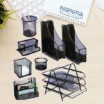 Pack et Ensemble de Bureau 8 Pcs en Métal