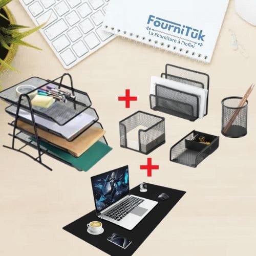 Pack 5 Pcs + Tapis de Bureau Grand Modèle