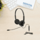 Casque Filaire avec Microphone Anti-Bruit