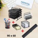 Pack 5 Pcs + Tapis de Bureau Grand Modèle