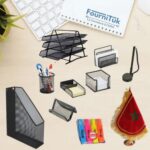 Pack Bureau 10 Articles Métal + Drapeau Marocain