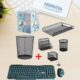 Pack 5 Pcs Métal + Duo Clavier et Souris Sans Fil