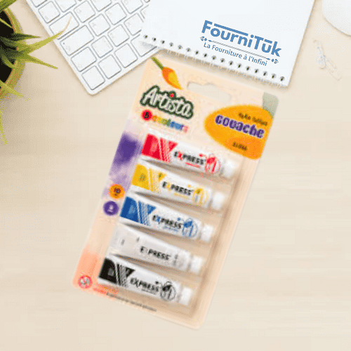 Gouache XJ-3466 – Set de 5 Couleurs de Peinture