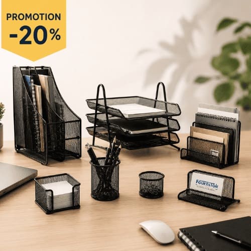 Ensemble de Bureau 7 Pcs Métal Promo
