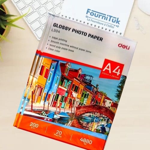 Papier Photo Deli Glossy L304 A4